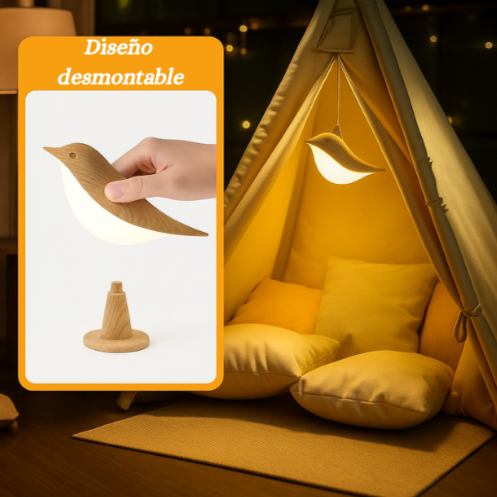 Lampara humidificador pajaro